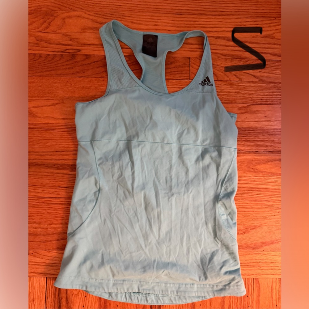 Adidas Women's Sky Blue Racerback Tank Top